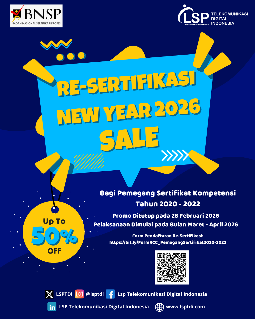 🎉 RE-SERTIFIKASI NEW YEAR 2026 SALE 🎉